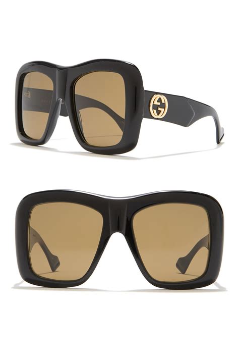 gucci two tone square optical glasses|gucci 54mm oversized square sunglasses.